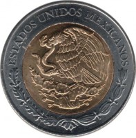 Mexico coin 5 Pesos - 100th Anniversary of the Mexican Revolution: Eulalio Gutiérrez (2009) obverse obverse of 5 Pesos - 100th Anniversary of the Mexican Revolution: Eulalio Gutiérrez (2009) coin with KM# 915 from Mexico. Inscription: ESTADOS UNIDOS MEXICANOS