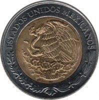 Mexico coin 5 Pesos - 200th Anniversary of the Independence: Miguel Ramos Arizpe (2008) obverse obverse of 5 Pesos - 200th Anniversary of the Independence: Miguel Ramos Arizpe (2008) coin with KM# 904 from Mexico. Inscription: ESTADOS UNIDOS MEXICANOS