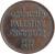 obverse of 1 Mil (1927 - 1947) coin with KM# 1 from Palestine. Inscription: فلسطين PALESTINE (פלשתינה (אי 1942 ١٩٣٩