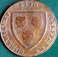 Copper. coin  England