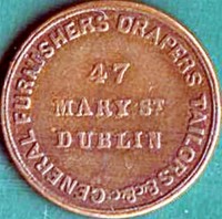 Copper. coin  Ireland