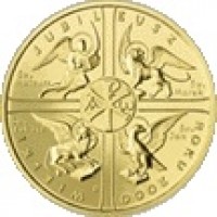 Poland coin 2 Złote - Jubilee of Year 2000 (2000) reverse reverse of 2 Złote - Jubilee of Year 2000 (2000) coin with Y# 376 from Poland. Inscription: WIELKI JUBILEUSZ ROKU 2000