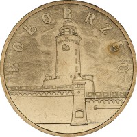 reverse of 2 Złote - Kołobrzeg (2005) coin with Y# 528 from Poland.