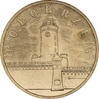 Poland coin 2 Złote - Kołobrzeg (2005) reverse reverse of 2 Złote - Kołobrzeg (2005) coin with Y# 528 from Poland.