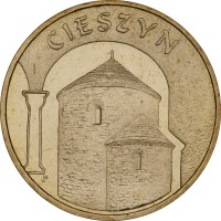 Poland coin 2 Złote - Cieszyn (2005) reverse reverse of 2 Złote - Cieszyn (2005) coin with Y# 753 from Poland. Inscription: CIESZYN