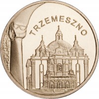 Poland coin 2 Złote - Trzemeszno (2010) reverse reverse of 2 Złote - Trzemeszno (2010) coin with Y# 752 from Poland. Inscription: TRZEMESZNO