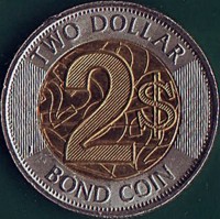 Bimetallic. coin Zimbabwe Bimetallic. coin Zimbabwe