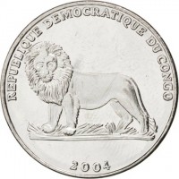Cupronickel coin Congo - Democratic Republic KM# 159 REPUBLIQUE DEMOCRATIQUE DU CONGO. 2004.