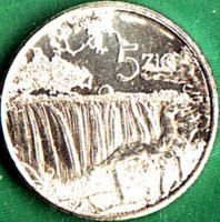 Nickel plated Steel coin Zimbabwe 5 ZiG.