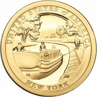 Manganese-Brass coin  United States  KM# 755