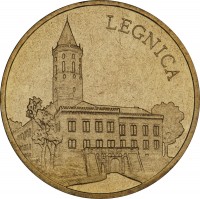 Poland coin 2 Złote - Legnica (2006) reverse reverse of 2 Złote - Legnica (2006) coin with Y# 548 from Poland. Inscription: LEGNICA