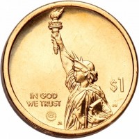 Manganese-Brass coin  United States  KM# 786