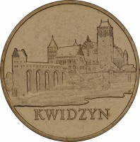 Poland coin 2 Złote - Kwidzyn (2007) reverse reverse of 2 Złote - Kwidzyn (2007) coin with Y# 577 from Poland. Inscription: KWIDZYN