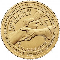 Gold coin  United States  KM# 802