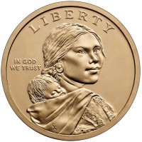 Manganese-Brass clad Copper coin  United States  KM# 814