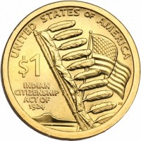 Manganese-Brass clad Copper coin United States KM# 799 Manganese-Brass clad Copper coin United States KM# 799