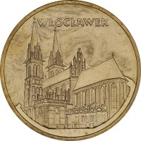 reverse of 2 Złote - Wloclawek (2005) coin with Y# 529 from Poland. Inscription: WŁOCŁAWEK