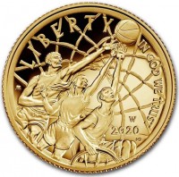 Gold coin  United States  KM# 735