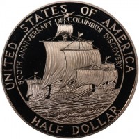 Copper-nickel clad copper coin  United States  KM# 237