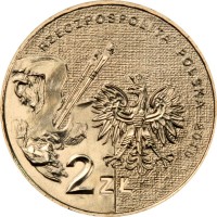 Poland coin 2 Złote - Artur Grottger (2010) obverse obverse of 2 Złote - Artur Grottger (2010) coin with Y# 746 from Poland. Inscription: RZECZPOSPOLITA POLSKA 2010 ZŁ 2 ZŁ