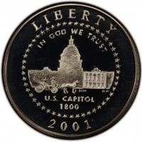 Copper-nickel clad copper coin United States KM# 323 Copper-nickel clad copper coin United States KM# 323