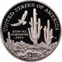 Platinum coin  United States  KM# 327