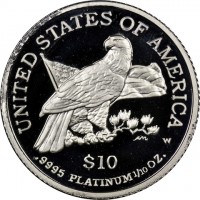Platinum coin  United States  KM# 351
