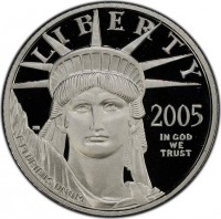 Platinum coin United States KM# 377 Platinum coin United States KM# 377
