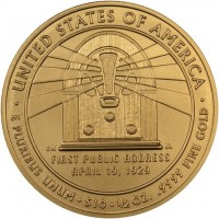 Gold coin  United States  KM# 595