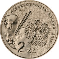 obverse of 2 Złote - Zofia Stryjenska (2011) coin with Y# 764 from Poland. Inscription: RZECZPOSPOLITA POLSKA 2011 2 ZŁ