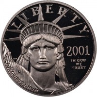 Platinum coin  United States  KM# 328