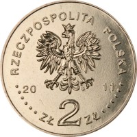 Poland coin 2 Złote - Independent Students Association (2011) obverse obverse of 2 Złote - Independent Students Association (2011) coin with Y# 767 from Poland. Inscription: RZECZPOSPOLITA POLSKA 2011 ZŁ 2 ZŁ