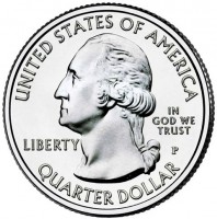 Copper-nickel clad copper coin  United States  KM# 670