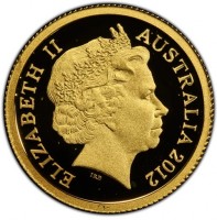 Gold coin Australia KM# 2032 ELIZABETH II. AUSTRALIA 2012. IRB.