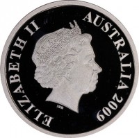 Silver coin Australia KM# 1250 ELIZABETH II. AUSTRALIA. 2009. IRB.