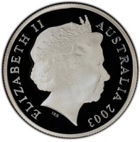 Silver coin Australia KM# 401b ELIZABETH II. AUSTRALIA 2003. IRB.
