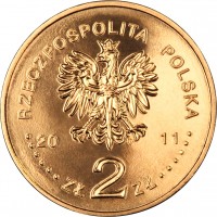 Poland coin 2 Złote - Europe with no limits (2011) obverse obverse of 2 Złote - Europe with no limits (2011) coin with Y# 795 from Poland. Inscription: RZECZPOSPOLITA POLSKA 20 11 ZŁ 2 ZŁ