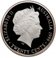 ELIZABETH II. AUSTRALIA 1999. TWENTY CENTS. IRB.