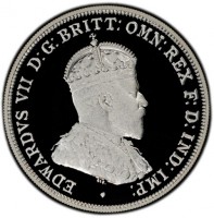 Silver coin Australia KM# 496 EDWARDVS VII D:G: BRITT: OMN:REX F: D:IND: IMP:.