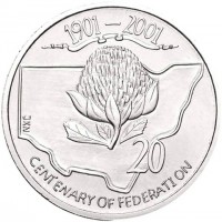 Copper-Nickel coin  Australia  KM# 550