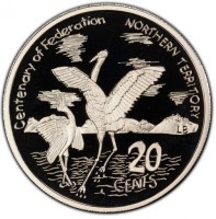 Copper-Nickel coin  Australia  KM# 558