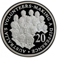 Silver coin Australia KM# 688a Silver coin Australia KM# 688a