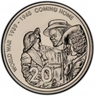 Copper-Nickel coin Australia KM# 745 Copper-Nickel coin Australia KM# 745