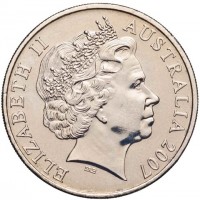 Copper-Nickel coin Australia KM# 820 ELIZABETH II. AUSTRALIA 2007. IRB.