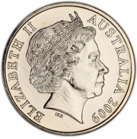 Copper-Nickel coin Australia KM# 1075 ELIZABETH II. AUSTRALIA 2009. IRB.
