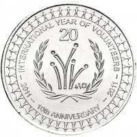 INTERNATIONAL YEAR OF VOLUNTEERS. 20. +10. - 2011 - 10th ANNIVERSARY - 2011 -.