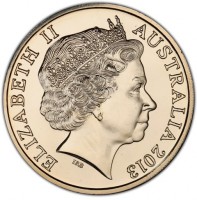 Colorized Copper-Nickel coin  Australia  KM# 403c