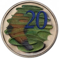 Colorized Copper-Nickel coin Australia KM# 403c Colorized Copper-Nickel coin Australia KM# 403c