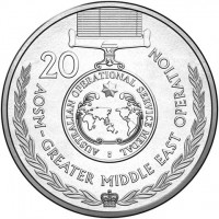 20. AOSM - GREATER MIDDLE EAST OPERATION. AUSTRALIAN OPERATIONAL SERVICE MEDAL.