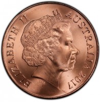 Copper Plated Steel coin Australia KM# 3350 Copper Plated Steel coin Australia KM# 3350